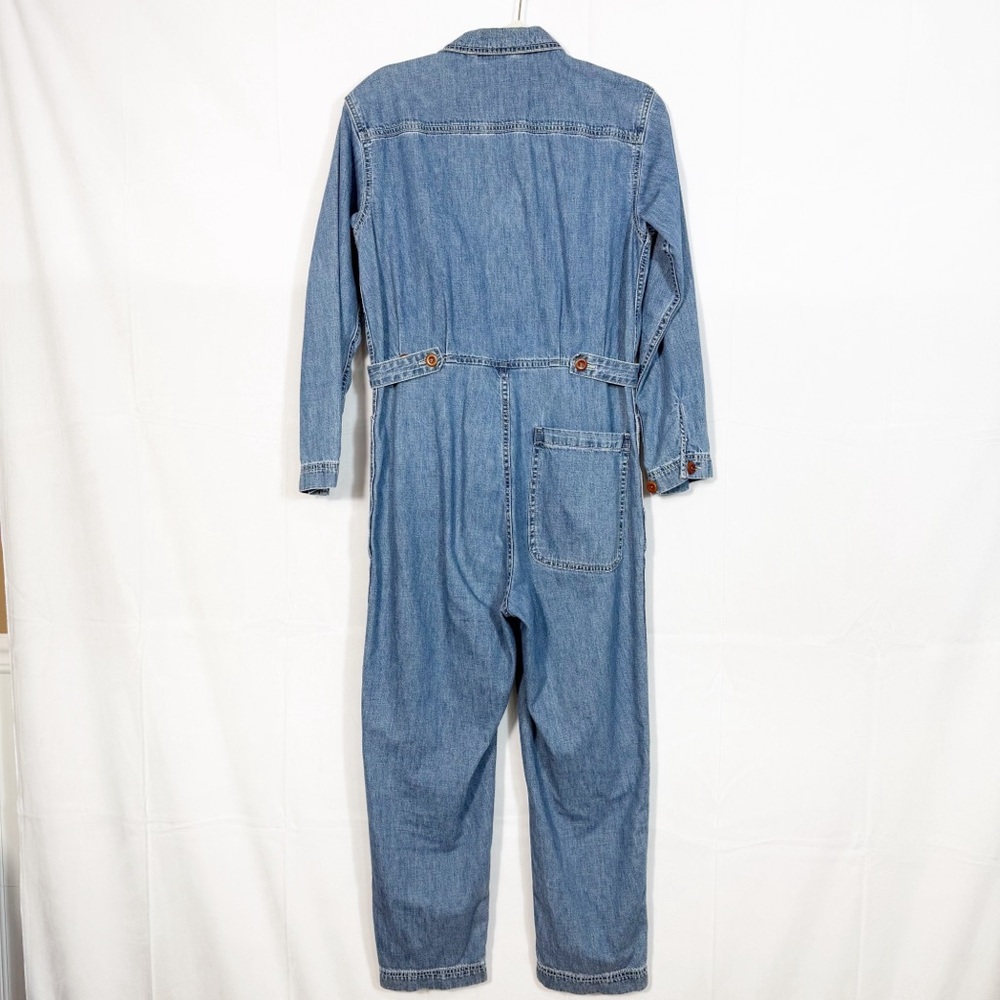 Alex Mill Standard Denim Jumpsuit Boiler Suit Coveralls Blue Utility Cotton - Picture 4 of 16